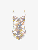 Thumbnail for your product : Tory Burch Lipsi Wonderland floral-print one-piece swimsuit
