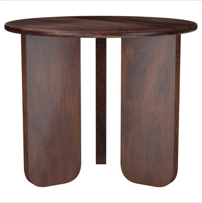 Hokku Designs Columbo Brown Round End Table