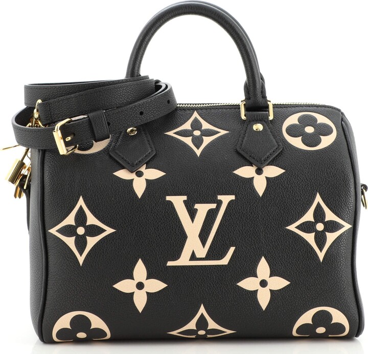 Louis Vuitton, Bags, Louis Vuitton Bandouliere Shoulder Strap Bicolor  Monogram Empreinte Giant Black