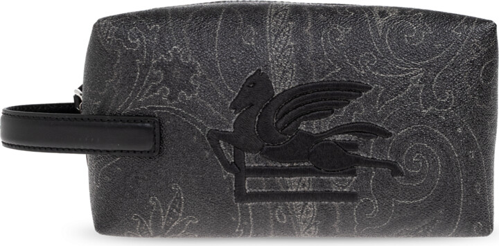 Etro Cosmetic Bag With Logo  - Grey