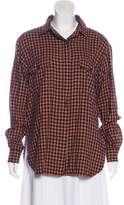 Thumbnail for your product : Closed Wool-Blend Plaid Top w/ Tags