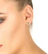 Thumbnail for your product : Latelita Birthstone Gold Gemstone Stud Earring February Amethyst