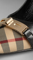 Thumbnail for your product : Burberry Horseferry Check Leather Pumps