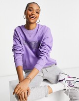 Thumbnail for your product : ASOS DESIGN sweatshirt with move and motivate graphic in purple