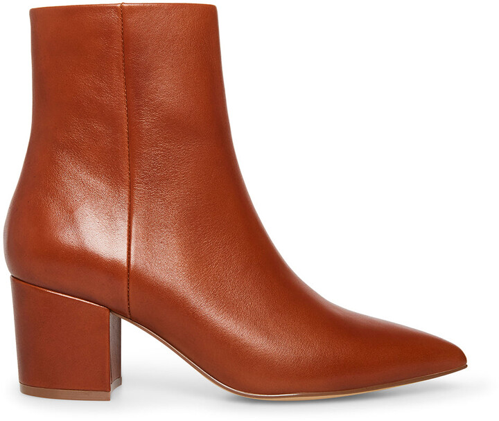 Steve Madden Cognac Leather Boots | ShopStyle