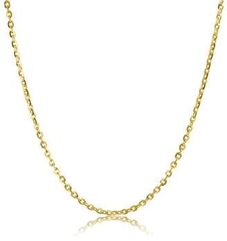 14k Yellow .9mm Open Rolo Chain Necklace