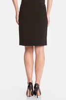 Thumbnail for your product : Karen Kane Silver Faux Leather & Knit Skirt