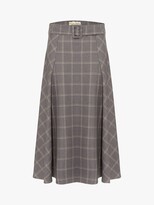 Thumbnail for your product : Phase Eight Check A-Line Skirt, Grey