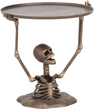 TJMAXX 21In Outdoor Safe Cast Iron Boney Butler Skeleton With Tray