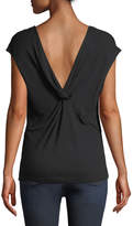 Thumbnail for your product : Elie Tahari Chrissy Cap-Sleeve V-Back Knit Top