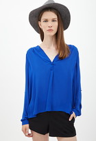 Thumbnail for your product : Forever 21 Chiffon Tulip-Back Blouse