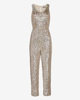 Thumbnail for your product : Express Sequin Scoop Neck Jumpsuit