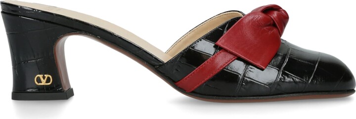 Valentino Garavani Leather Knotty Mules 60
