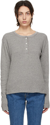 RE/DONE Grey Hanes Edition Thermal Henley