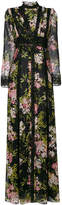 Giambattista Valli floral print semi-sheer gown