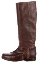 Thumbnail for your product : Henry Cuir Leather Knee-High Boots