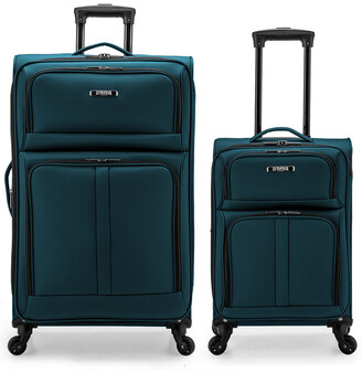 U.S. Traveler Anzio 2 Piece Softside Expandable Spinner Luggage Set ...