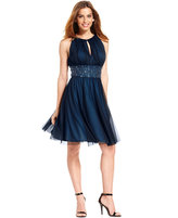Thumbnail for your product : Jessica Howard Petite Sleeveless Beaded Pleated Dress