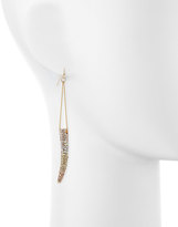 Thumbnail for your product : Sequin Gradient Pave Horn Dangle Drop Earrings