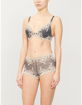 Wacoal Embrace Lace stretch-lace plunge underwired bra