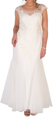 Chesca Godet Tulle Wedding Dress