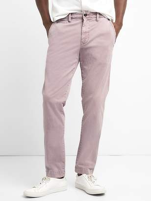 Color Vintage Wash Khakis in Slim Fit with GapFlex