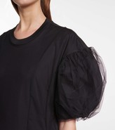 Thumbnail for your product : Simone Rocha Cotton and tulle midi dress