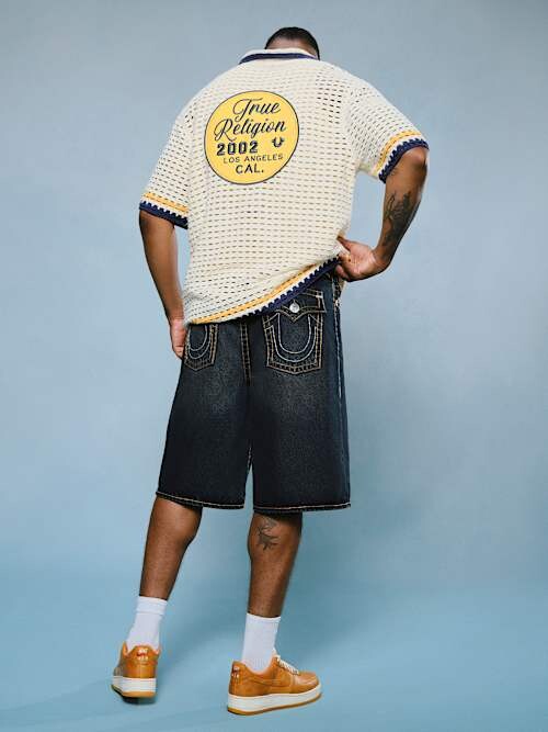 True Religion Mikey Super T Baggy Af Short