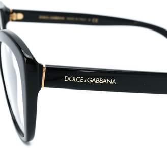 Dolce & Gabbana Eyewear cat-eye frame glasses