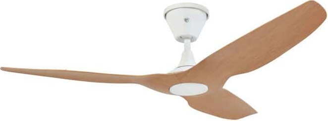 Big Ass Fans Haiku Coastal 52 in. Smart Outdoor Coastal Caramel/White Universal Mount W/ 5 in. Ext Tube Ceiling Fan Remote Plus App