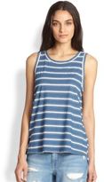 Thumbnail for your product : Current/Elliott Castaway Striped Muscle Tank