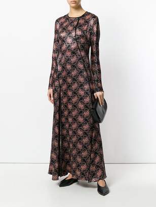 Diane von Furstenberg floral pattern maxi dress