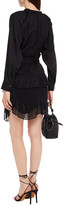 Thumbnail for your product : IRO Melbou Tiered Metallic Polka-dot Jersey Mini Skirt