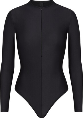 Skims Disco Long Sleeve Bodysuit  Onyx - ShopStyle Plus Size Intimates