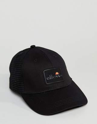 Ellesse Snapback Mesh Cap With Logo In Black