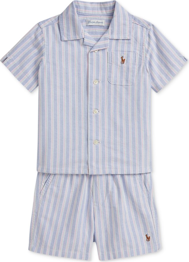 Polo Ralph Lauren Baby Boys Cotton Oxford Short Set