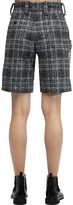 Thumbnail for your product : Coach Checked Wool Blend Shorts W /chain
