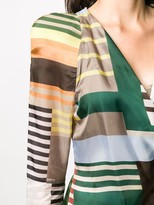 Thumbnail for your product : Rick Owens Uxmal-print wrap blouse