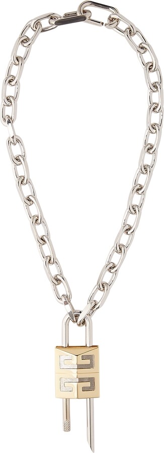 Givenchy Men's Crystal Pavé G-Chain Necklace | Neiman Marcus