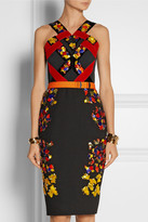 Thumbnail for your product : Peter Pilotto Lera embellished wool, crepe and velvet dress