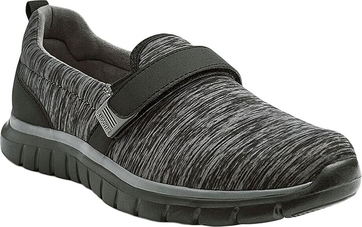 Women's Anodyne No. 11 W011 Sneakers Black Gray Slip-On Comfort Shoes KHD439