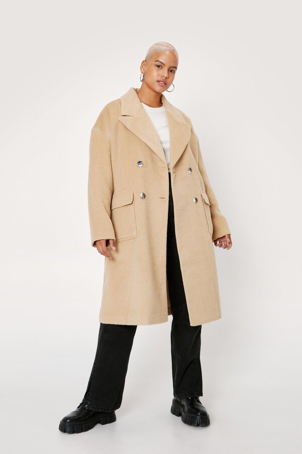boiled wool coats plus size