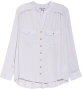 Thumbnail for your product : Wit & Wisdom Ruffle Trim Utility Shirt