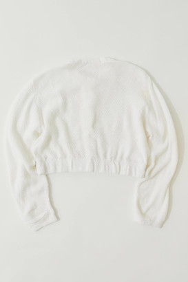 Urban Renewal Vintage Recycled Grandma Cropped Cardigan Sweater