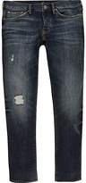 Thumbnail for your product : River Island Mens Mid blue wash Dylan slim fit jeans