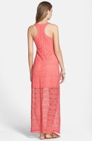 Thumbnail for your product : BAILEY BLUE Lace Racerback Maxi Dress (Juniors)