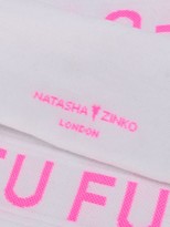 Thumbnail for your product : Natasha Zinko Logo Ribbed Socks