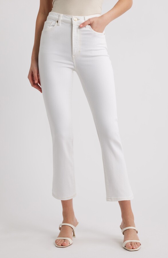 Frame The Pencil Crop High Waist Ankle Slim Straight Leg Jeans