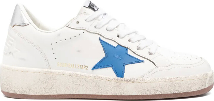 Golden Goose Ball Star star-detail leather sneakers ShopStyle