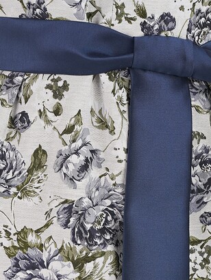 Kay Unger Millie Belted Floral Midi-Dress